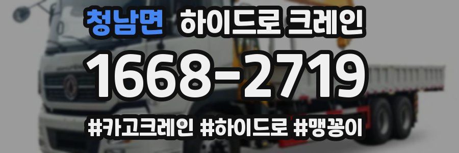 청남면 하이드로 크레인