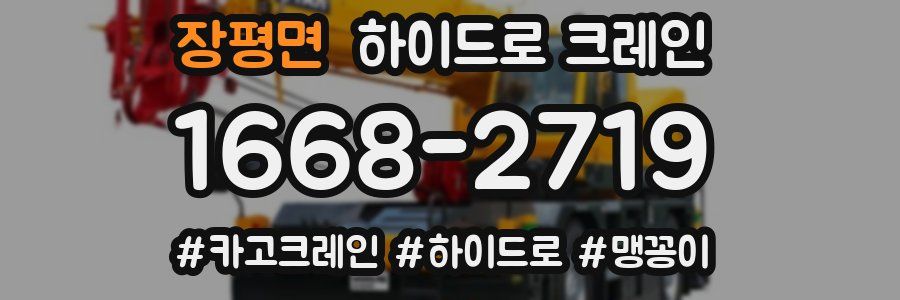 장평면 하이드로 크레인