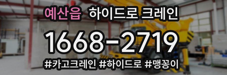 예산읍 하이드로 크레인