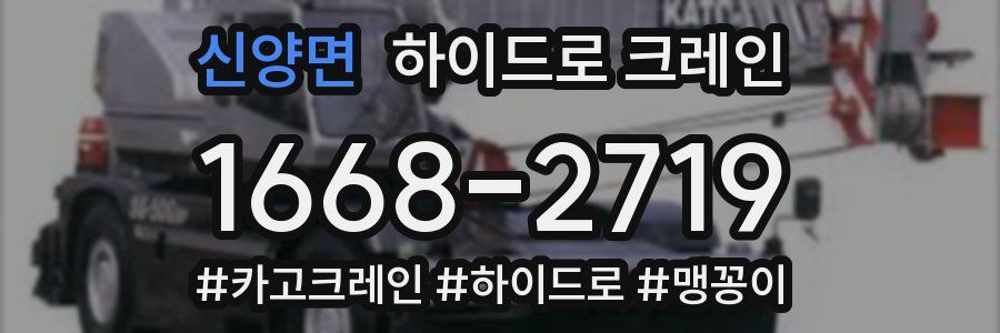 신양면 하이드로 크레인