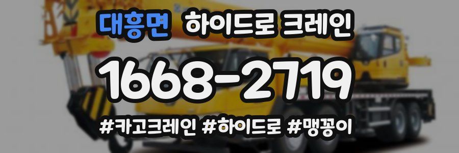 대흥면 하이드로 크레인