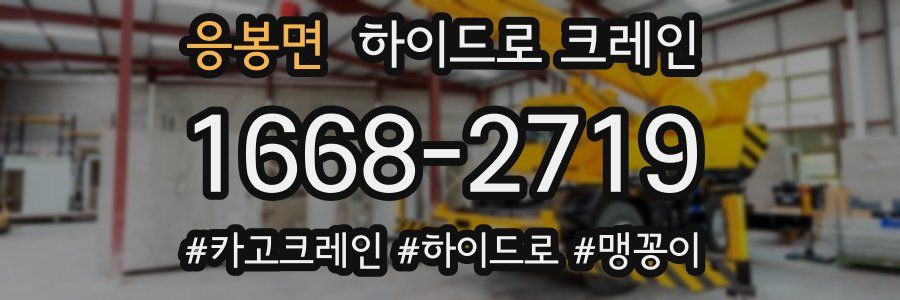 응봉면 하이드로 크레인