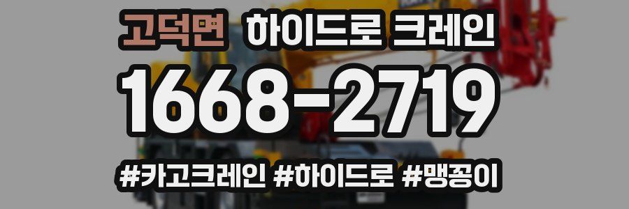 고덕면 하이드로 크레인