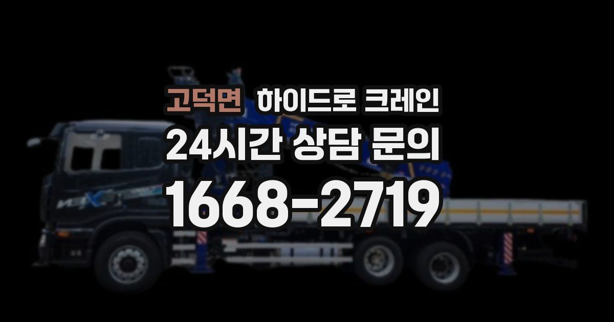 고덕면 하이드로 크레인