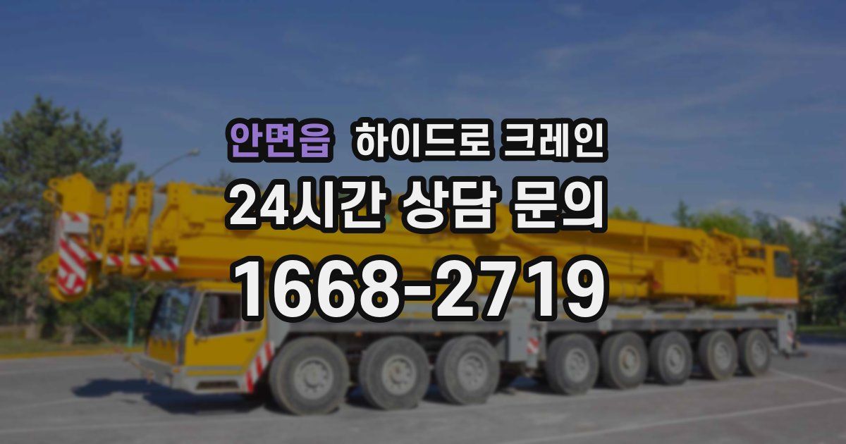 안면읍 하이드로 크레인