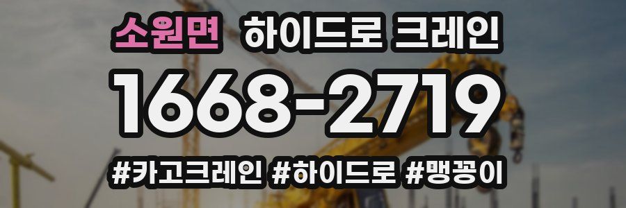 소원면 하이드로 크레인