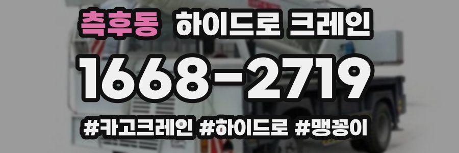 측후동 하이드로 크레인