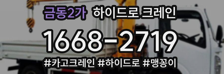 금동2가 하이드로 크레인