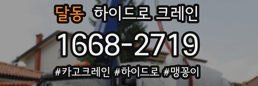 달동 하이드로 크레인