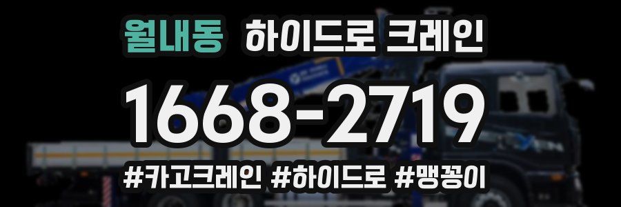 월내동 하이드로 크레인