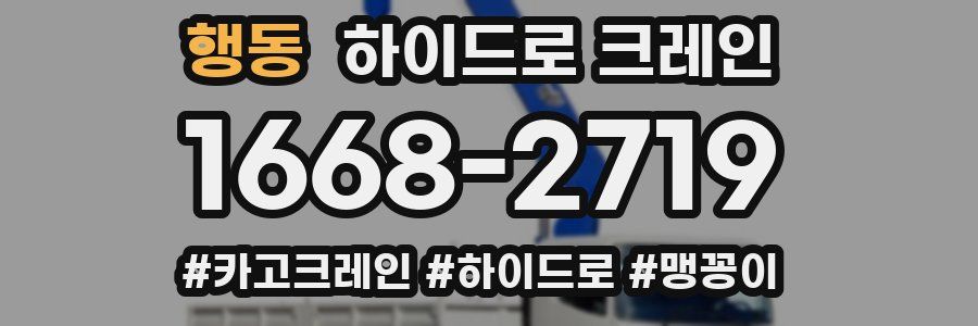 행동 하이드로 크레인