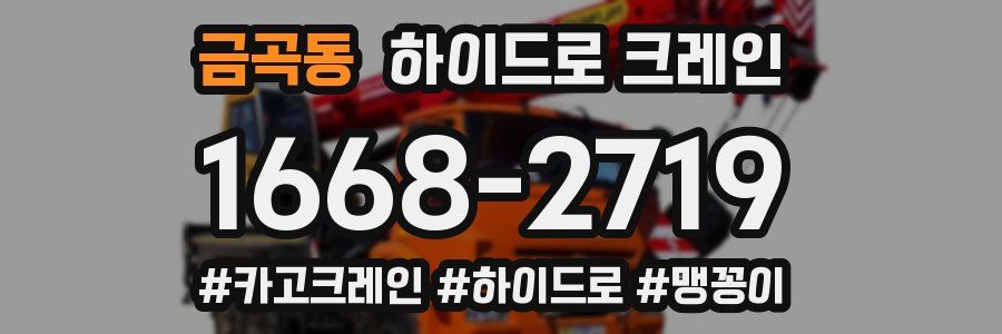 금곡동 하이드로 크레인