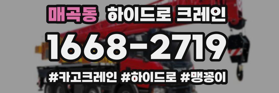 매곡동 하이드로 크레인