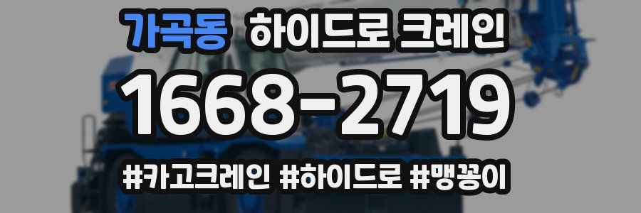 가곡동 하이드로 크레인