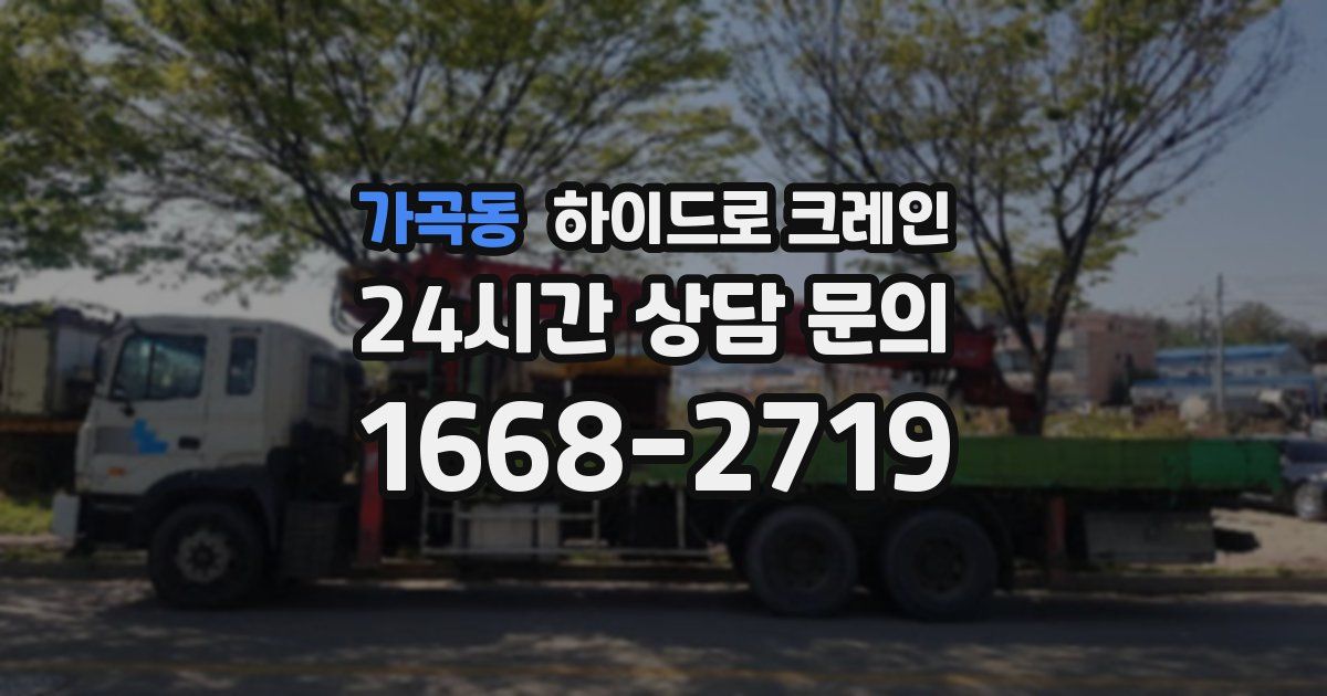 가곡동 하이드로 크레인