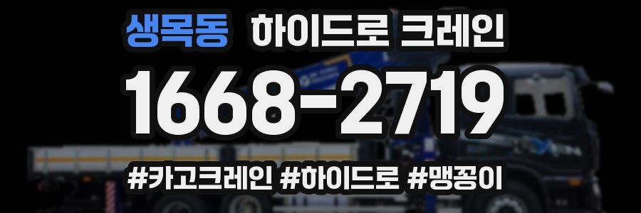 생목동 하이드로 크레인