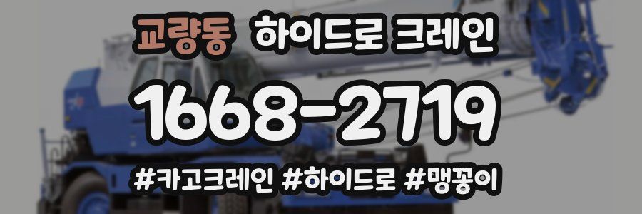 교량동 하이드로 크레인