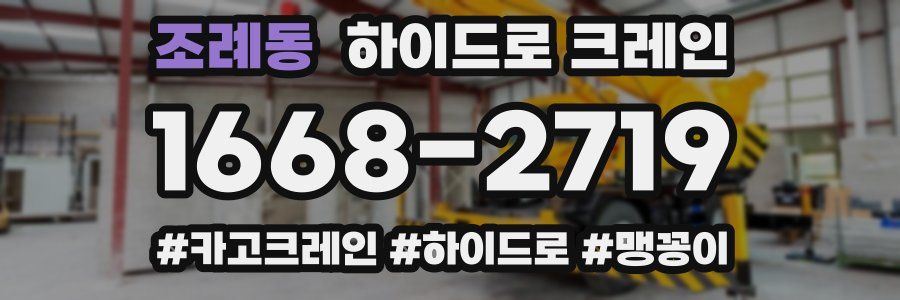 조례동 하이드로 크레인