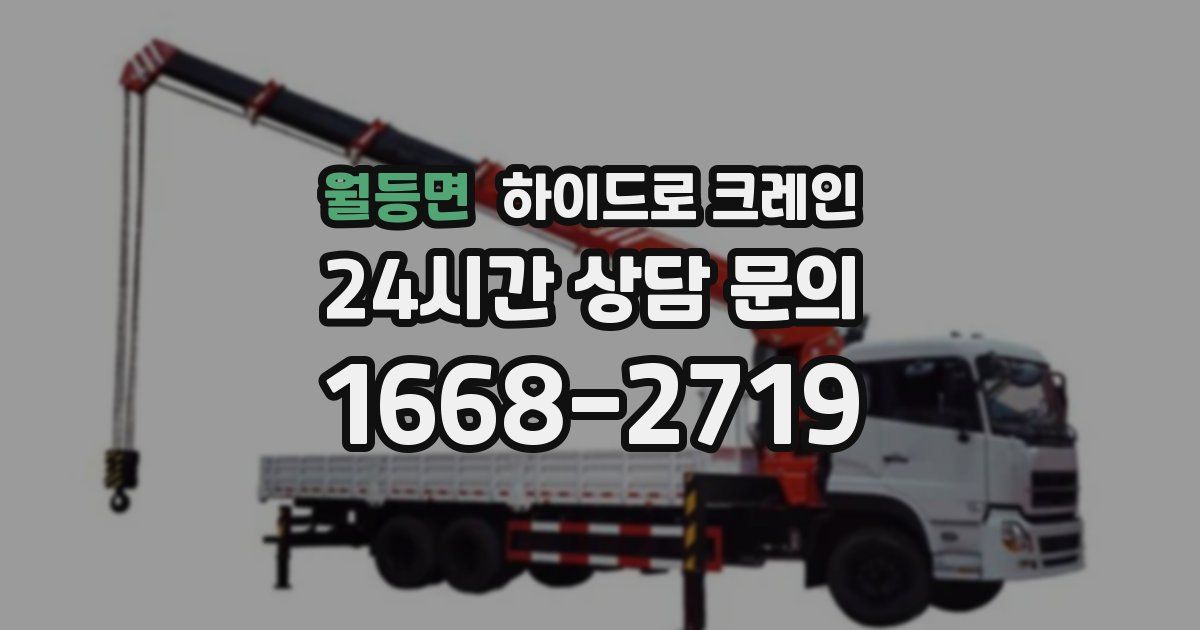 월등면 하이드로 크레인