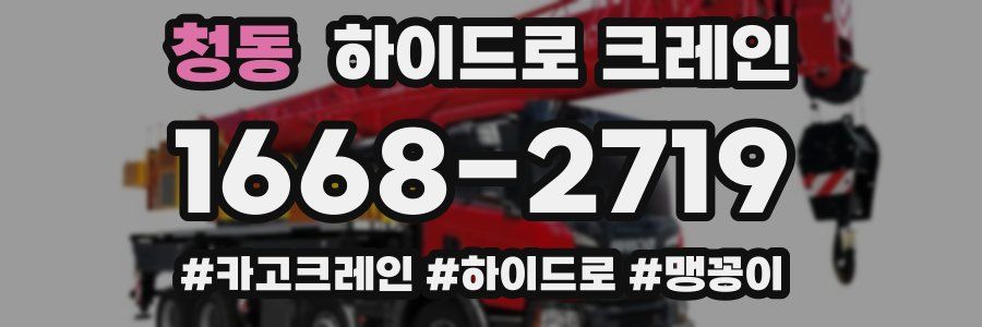 청동 하이드로 크레인