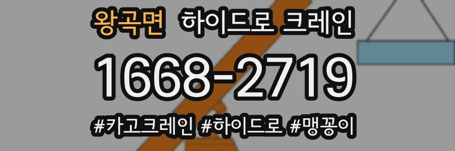 왕곡면 하이드로 크레인