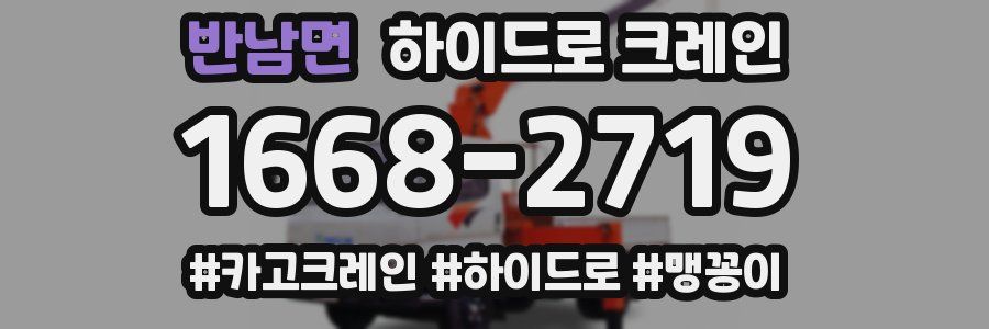 반남면 하이드로 크레인