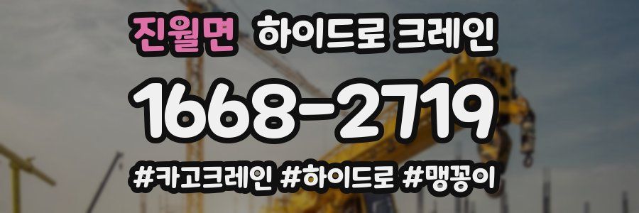 진월면 하이드로 크레인