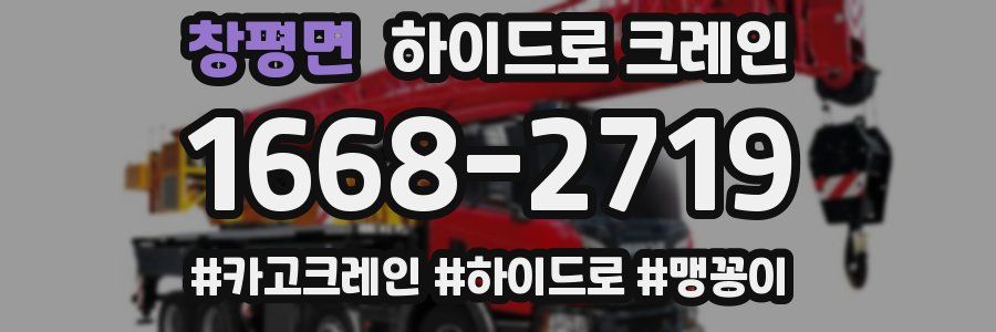 창평면 하이드로 크레인