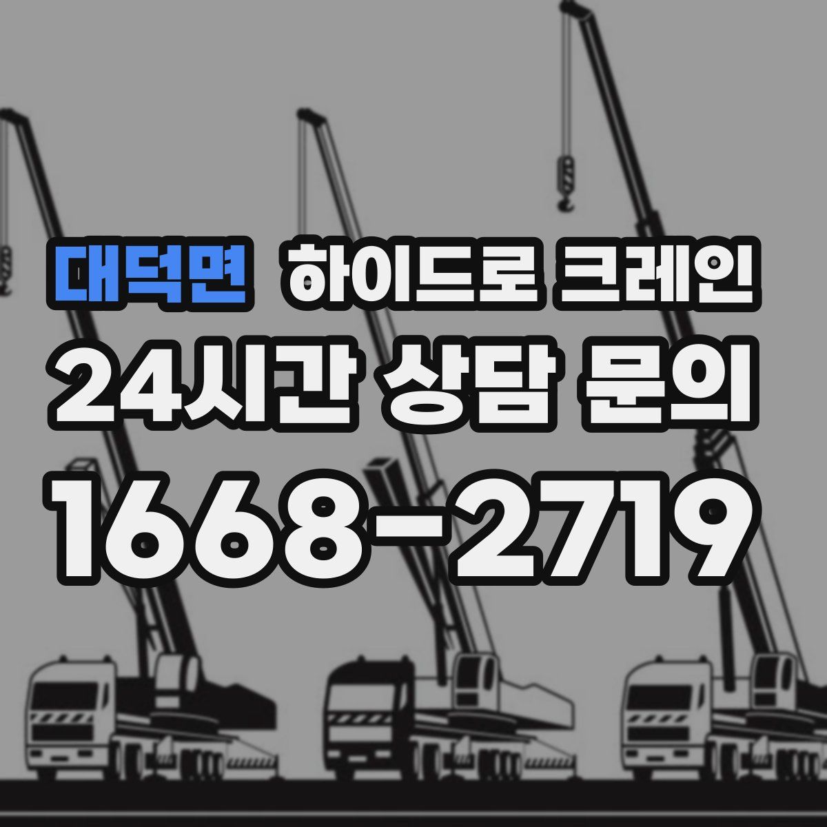 대덕면 하이드로 크레인