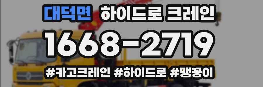 대덕면 하이드로 크레인