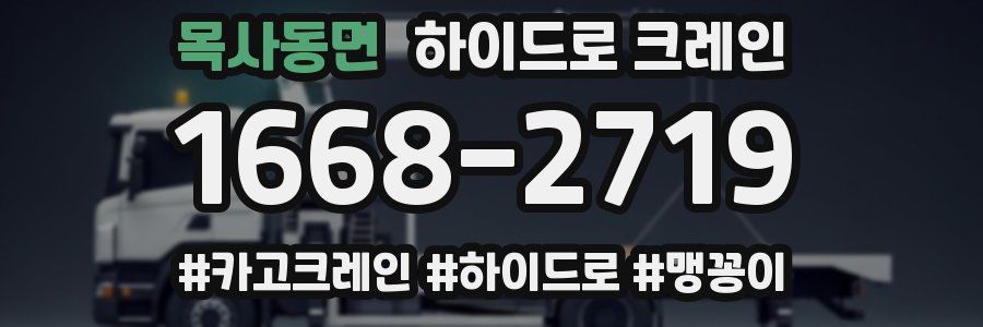 목사동면 하이드로 크레인