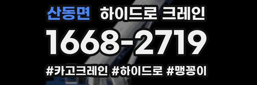 산동면 하이드로 크레인