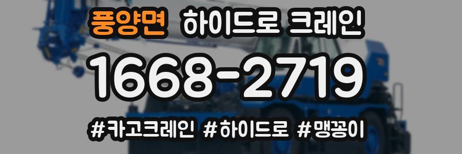 풍양면 하이드로 크레인