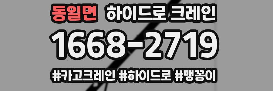 동일면 하이드로 크레인