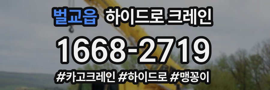 벌교읍 하이드로 크레인