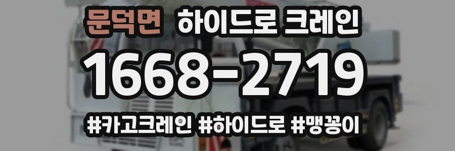 문덕면 하이드로 크레인