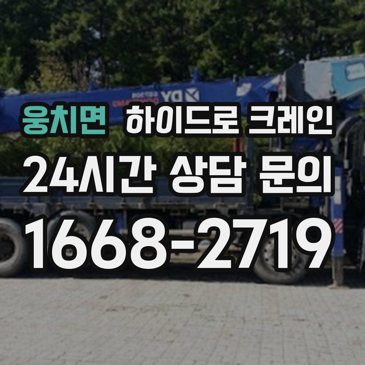 웅치면 하이드로 크레인