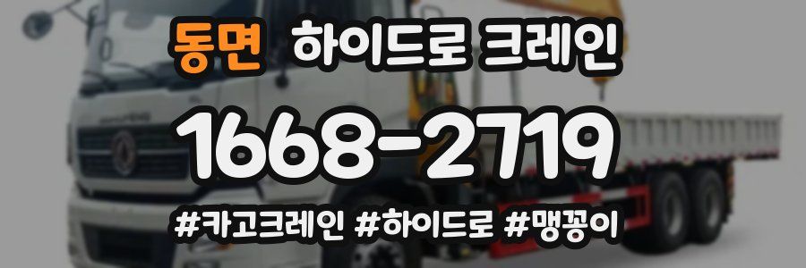 동면 하이드로 크레인