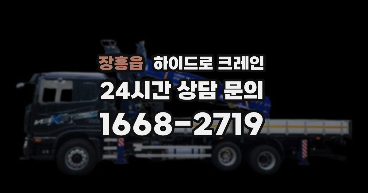 장흥읍 하이드로 크레인