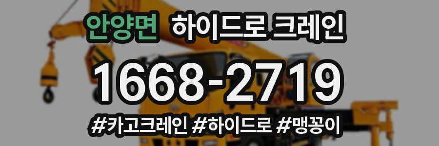 안양면 하이드로 크레인