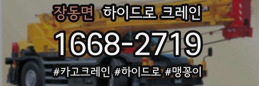 장동면 하이드로 크레인