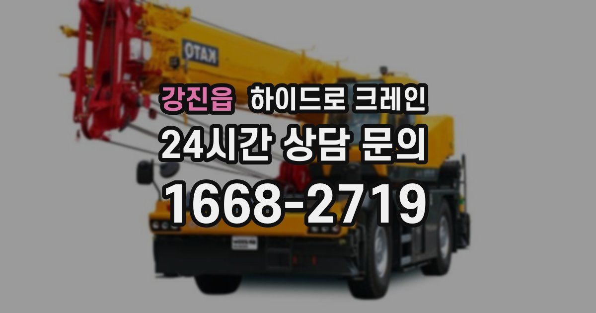 강진읍 하이드로 크레인