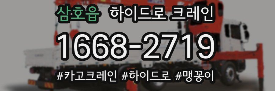 삼호읍 하이드로 크레인