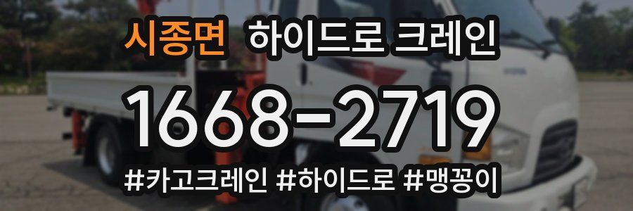 시종면 하이드로 크레인