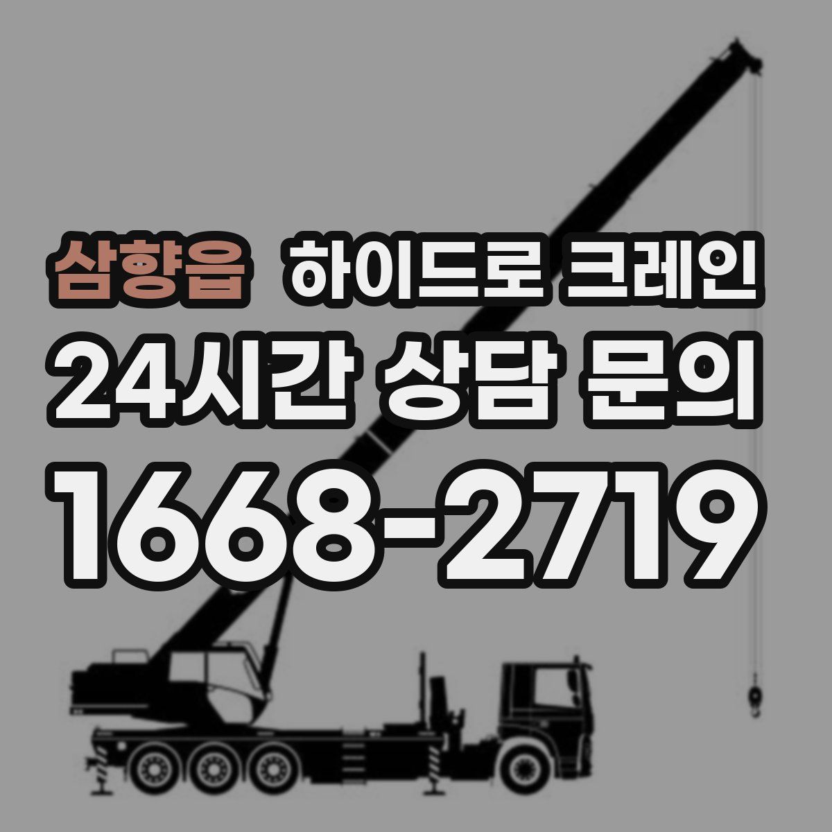 삼향읍 하이드로 크레인