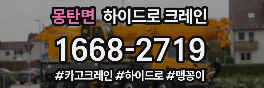 몽탄면 하이드로 크레인