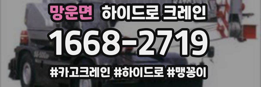 망운면 하이드로 크레인