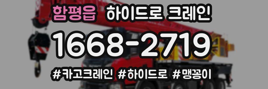 함평읍 하이드로 크레인