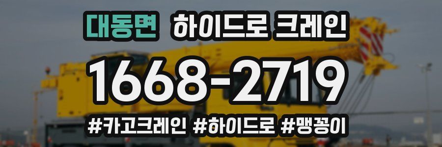 대동면 하이드로 크레인