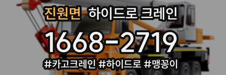 진원면 하이드로 크레인